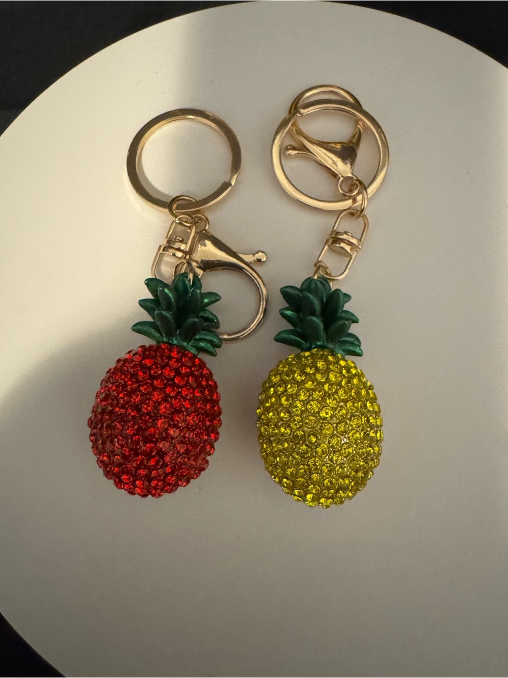 Pineapple bag charms